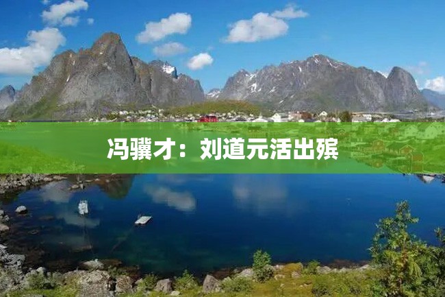 冯骥才:刘道元活出殡