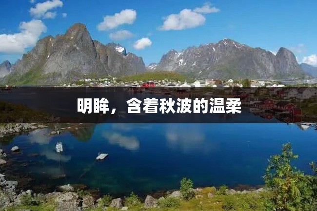 明眸,含着秋波的温柔