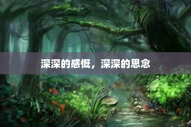 深深的感慨,深深的思念