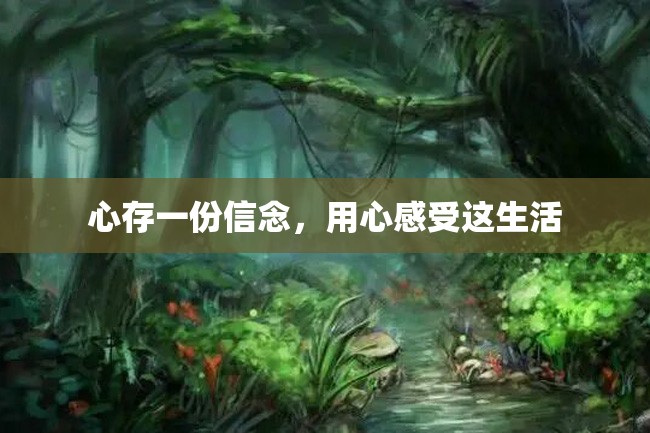 心存一份信念,用心感受这生活