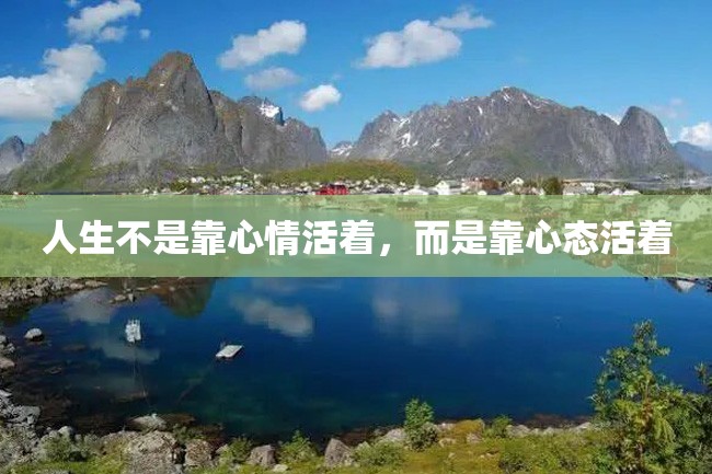 人生不是靠心情活着,而是靠心态活着
