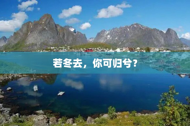 若冬去,你可归兮?