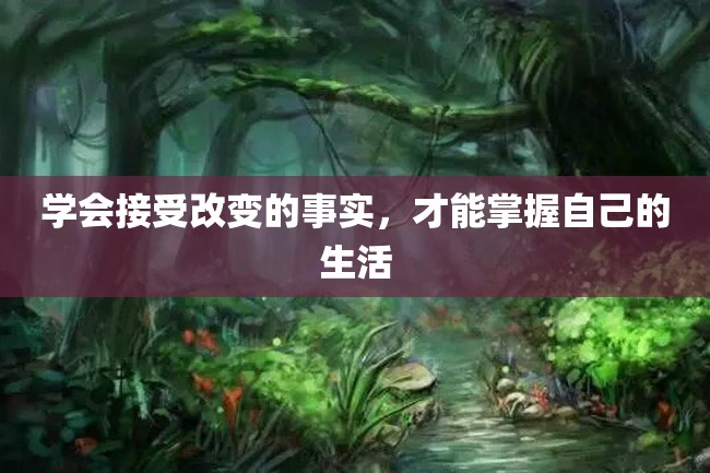 学会接受改变的事实,才能掌握自己的生活