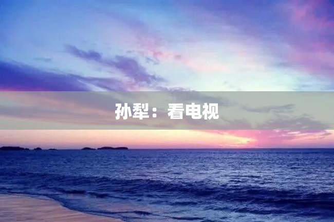 孙犁:看电视