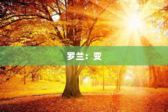 罗兰:变