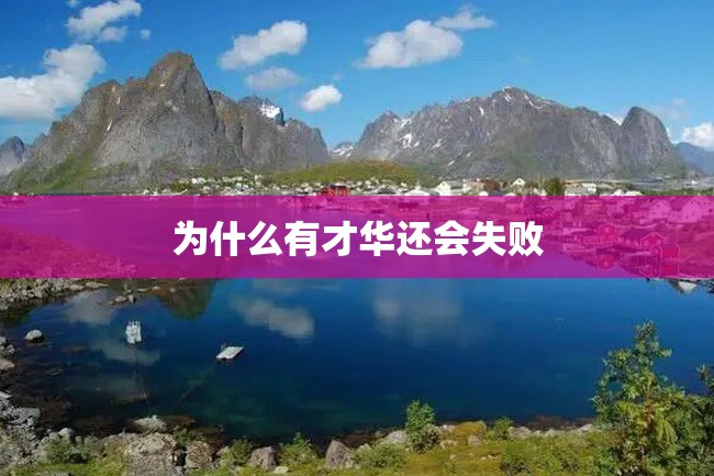 为什么有才华还会失败