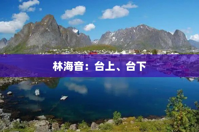 林海音:台上、台下