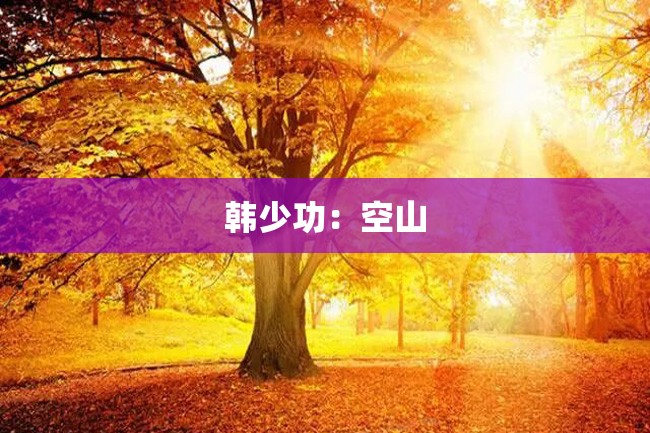 韩少功:空山