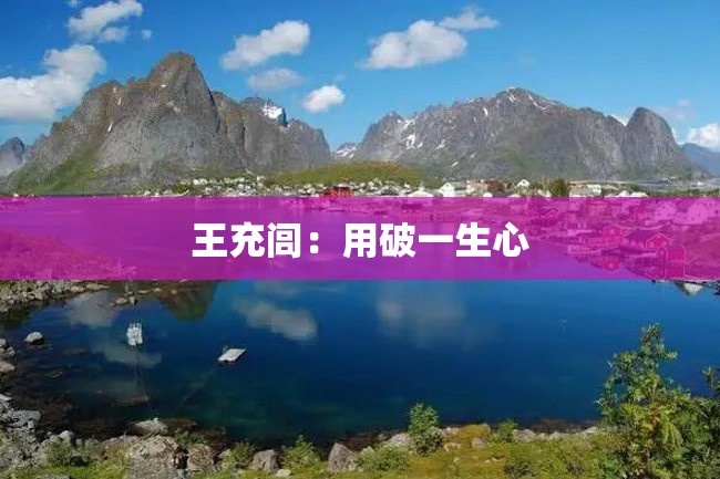 王充闾:用破一生心