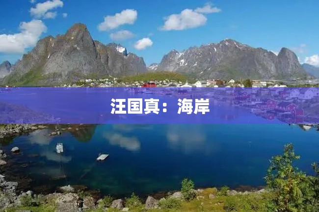 汪国真:海岸
