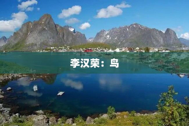 李汉荣:鸟